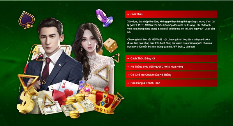 M8win - Nhà cái cá cược trực tuyến ăn tiền thật uy tín số 1 1 Chính Sách Đại Lý