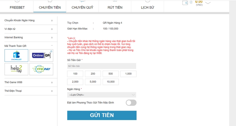 Nạp tiền W88 - Cách nhanh chóng để trải nghiệm kho game hot 2 Nạp Tiền Tài Khoản Game W88 Nhanh Chóng Qua Mã Thanh Toán Qr