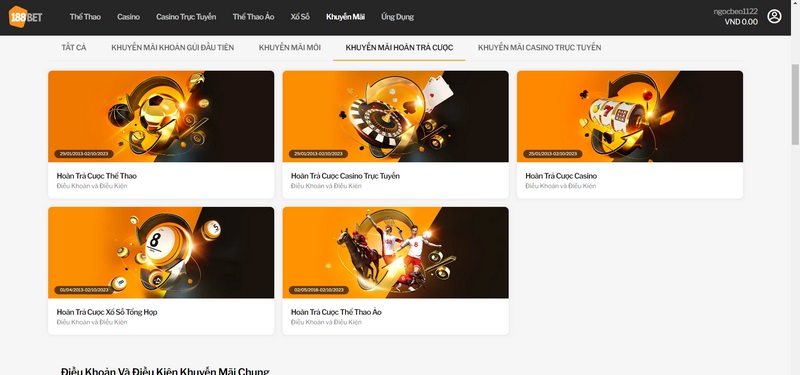 Khuyến mãi 188Bet - Cập nhật ưu đãi HOT đang diễn ra tại 188Bet 2 Hoàn Trả Cược Thể Thao Với Ưu Đãi Lên Đến 7.6%