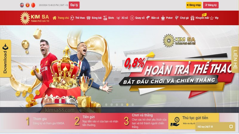 Đăng ký Kimsa - Hướng dẫn tạo tài khoản cho người mới 1 Truy Cập Vào Trang Chủ Và Chọn Đăng Ký Để Tạo Tài Khoản