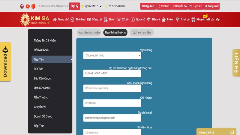 Nạp tiền Kimsa - Hướng dẫn cách thực hiện cho người mới 3 Xác Nhận Giao Dịch Và Chờ Đợi Tài Khoản Được Cộng Tiền Sau Ít Phút